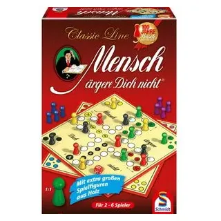 Schmidt-Spiele Brettspiel Mensch Ärgere Dich nicht, ab 6 Jahre, Classic Line, 2-6 Spieler