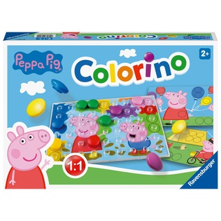Ravensburger Kinderspiele - 20892 - Peppa Pig Colorino Kinderspiel zum Farbenlernen Mosaik Steckspiel ab 2 Jahre