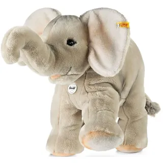 Steiff Trampili Elefant - 45 cm - Kuscheltier für Kinder - Plüschelefant - weich & waschbar - grau - (064043)