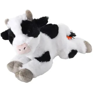 Wild Republic 26447 Ecokins Mini Kuh liegend Cow ca. 20cm Plüsch - Weiß