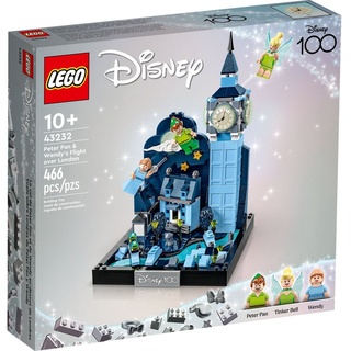 LEGO® Konstruktionsspielsteine LEGO® DisneyTM 43232 Peter Pans & Wendys Flug über London, (466 St)