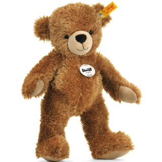 Steiff Kuscheltier Teddybär Happy, Süßes Stofftier mit Namen, Jungen, Mädchen & Babys ab 0 Monaten, Kuschelbär braun, 40 cm klein, 012617