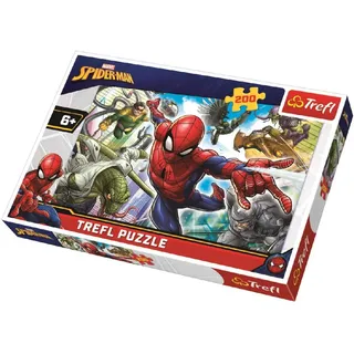 Trefl 13235 Ein geborener Held, Marvel Spiderman Spider-Man 200 Teile, für Kinder ab 6 Jahren Puzzle