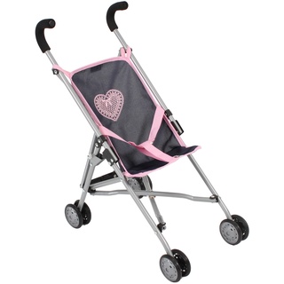 Bayer Chic 2000 - Puppenbuggy ROMA in grau-rosa