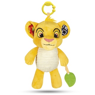 Disney Baby König der Löwen Erste Aktivitäten Plüschtier - Kuscheliges Lernspielzeug, Spielzeug für Sensorik & Tastsinn, für Babys ab 6 Monaten, 17296 von Clementoni