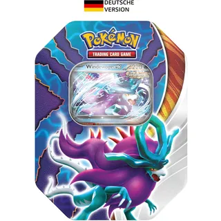 Pokémon-Sammelkartenspiel: Tin-Box Paradoxclash: Windewoge-ex (1 holografische Promokarte & 4 Boosterpacks)