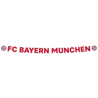 Amscan 9906513 - FC Bayern München Partykette, Größe 180 x 11 cm, Girlande aus Papier, Partydeko für die Feier beim Fanclub oder der Fußballparty, Hängedekoration