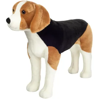 Teddy Hermann 91989 Beagle stehend 60 cm, Kuscheltier, Plüschtier