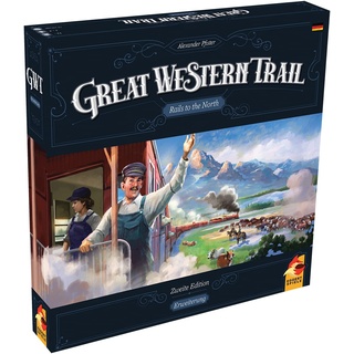 Eggertspiele, Great Western Trail 2. Edition – Rails to the North, Erweiterung, Kennerspiel, Strategiespiel, 1-4 Spieler, Ab 12+ Jahren, 75-150 Minuten, Deutsch
