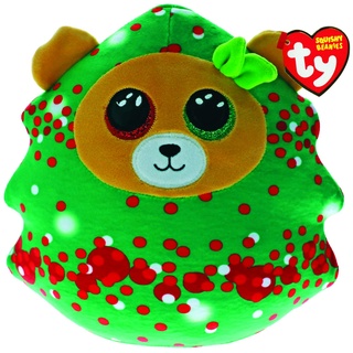 TY Plush - Squishy Beanies Winter Collection - Everett The Christmas Tree Bear (Large) (TY39406)