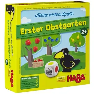 HABA 4655 - Meine ersten Spiele: Erster Obstgarten Spieleranzahl: 1-4, Spieldauer (Min.): 20, Kinderspiel mit Holzteilen, Meine ersten Spiele