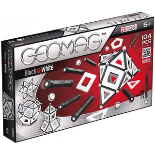 GeomagTM Magnetspielbausteine Geomag CLASSIC Black & White, Magnetkonstruktionen und Lernspiele, 104-teilig, (Packung, 104 St) schwarz|weiß