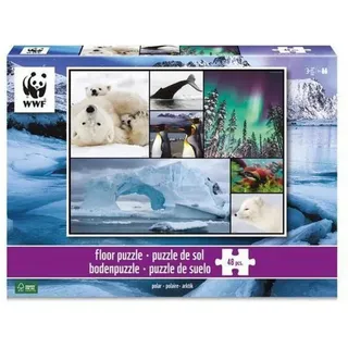 BrainBox Puzzle Ambassador - Bodenpuzzle Polar 48 Teile, 48 Puzzleteile