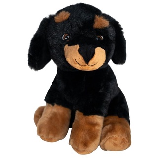 HEITMANN DECO Kuscheltier Hund Hund aus recyceltem PET, ca. 20 cm, schwarz braun
