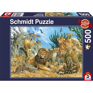 Schmidt Spiele Puzzle 58372 Großkatzen, 500 Teile Puzzle, bunt