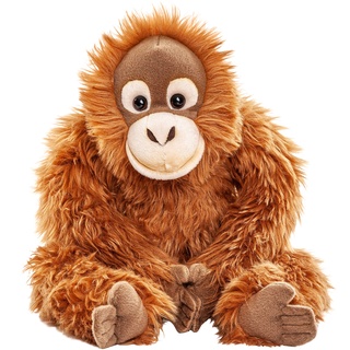 Uni-Toys - Orang-Utan mit Klettverschluss an den Händen - 28 cm (Höhe) - Plüsch-Affe - Plüschtier, Kuscheltier