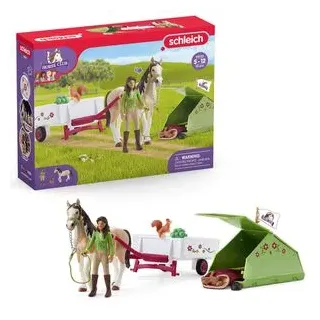 schleich Spielset HORSE CLUB 42533, ab 5 Jahre, Sarahs Campingausflug, 23 Teile