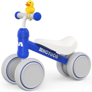 MHCYLION Kinder Laufrad ab 1 Jahr Balance Lauflernrad Spielzeug mit 4 Räder für 10-24 Monate Baby, Erst Rutschrad Fahrrad für Jungen Mädchen als Geschenke-Dunkelblau