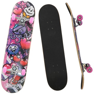 Skateboard A3 "Kid" Ocotopus pink