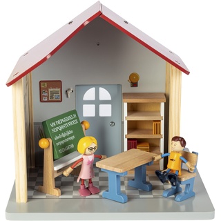 Playtive Holz Puppenhaus Spielsets Räume (Klassenzimmer)