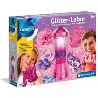 Clementoni Galileo Fun Glitter-Labor, Experimentier-Set, 8 Jahr(e)