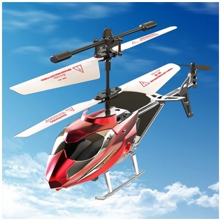 Kpaloft RC-Helikopter Hubschrauber, 3.5-Kanal, RTF, mit LED Licht, Höhe-Halten, rot, für Jungen, Erwachsene rot