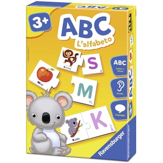 Ravensburger Italy- ABC-Das Alphabet Lernspiel, Mehrfarbig, 24103