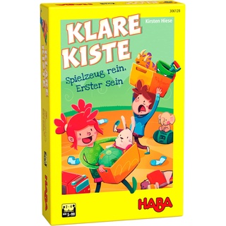 HABA 306128 - Klare Kiste, Mini Mitbringspiele ab 5 Jahren, made in Germany Bunt