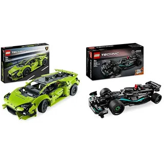 LEGO Technic Lamborghini Huracán Tecnica Spielzeugauto-Modellbausatz & Technic Mercedes-AMG F1 W14 E Performance Race Car Spielzeug für Kinder