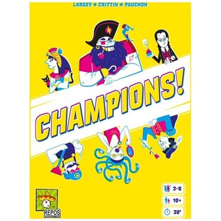 RPOD0038 - Champions!, Kartenspiel, für 3-8 Spieler, ab 10 Jahren (DE-Ausgabe)