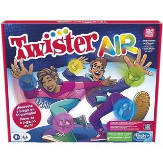 twister Hasbro Gaming Air Spiel Air Spiel mit RA App - Verbindet Sich mit intelligenten Geräten - aktive Partyspiele - Alter: ab 8 Jahren