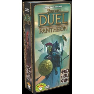 Repos Production, 7 Wonders Duel – Pantheon, Erweiterung, Kennerspiel, Strategiespiel, 2 Spieler, Ab 10+ Jahren, 30+ Minuten, Deutsch