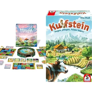 Ravensburger 27489 - Mycelia - Deckbuilding Spiel für Familien & Schmidt Spiele 49440 Kuhfstein, Familienspiel