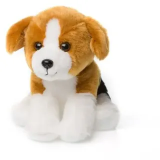 Anna Club - Plüschtier Beagle Hund (15cm) lebensecht Kuscheltier Stofftier - Braun