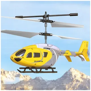 Kpaloft RC-Helikopter Hubschrauber, 2.5-Kanal, RTF, mit LED-Licht, Gelb, für Jungen, Erwachsene