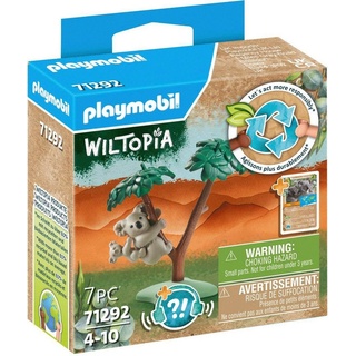 Playmobil® Konstruktions-Spielset Wiltopia - Koala mit Jungtier (71292), Wiltopia, (7 St), teilweise aus recyceltem Material; Made in Europe bunt