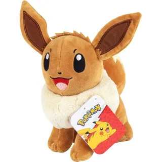 Pokemon Kuscheltier Evoli Eevee 20 cm – Pokemon Plüschtier – Neue 2022 – Pokemon Plush - Offiziell Lizenziertes Pokemon Spielzeug