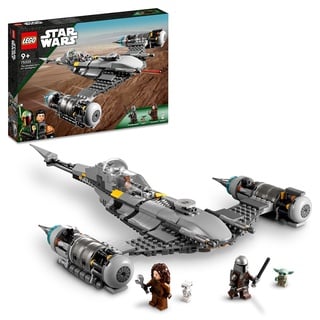 Lego Star Wars Der N-1 Starfighter des Mandalorianers aus Das Buch von Boba Fett, Raumschiff-Spielzeug zum Bauen, Set mit 4 Charakteren inkl. Baby Yoda-Figur 75325