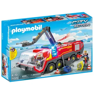 PLAYMOBIL City Action 71371 Flughafenlöschfahrzeug mit Licht und Sound