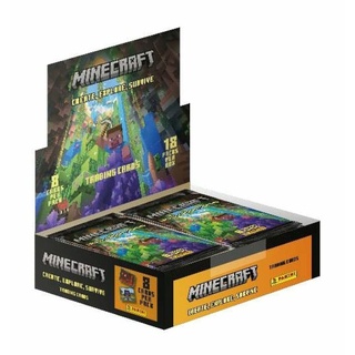 Panini Minecraft - Create, Explore, Survive Trading Cards Flow Packs Display (18) *Deutsche Version*