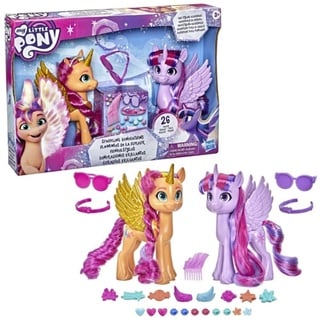 My Little Pony Figuren Eine Neue Generation – Sunny Starscout & Twilight Sparkle 15 cm - Enthält 26 Zubehörteile