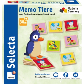 Spiel SELECTA "Tiere" Spiele bunt Kinder Memory Denkspiele Made in Germany