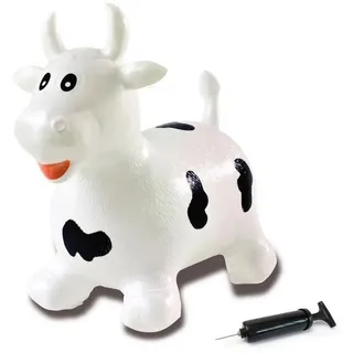 Jamara Hüpftier Kuh, inkl. Luftpumpe schwarz|weiß