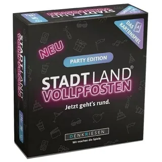 "Denkriesen - Stadt Land Vollpfosten® - Das Kartenspiel - Party Edition \"Jetzt geht's rund\" (Spiel)"