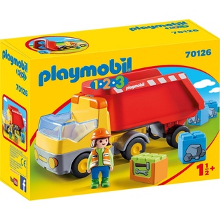 Playmobil® Konstruktions-Spielset Kipplaster (70126), Playmobil 123, Made in Europe bunt