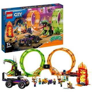 LEGO® Konstruktionsspielsteine City Stuntz Stuntshow-Doppellooping Set