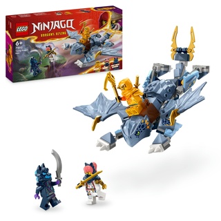 LEGO NINJAGO Riyu der Babydrache, Drachen-Spielzeug mit 3 Mini-Figuren, baubares Ninja-Spielzeug für 6-jährige Jungs und Mädchen, actionreiches Geschenk für Kinder 71810