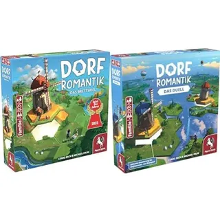 Pegasus Spiele Bundle 51240G Dorfromantik *Spiel des Jahres 2023* Brettspiele 51241G Dorfromantik-Das Duell