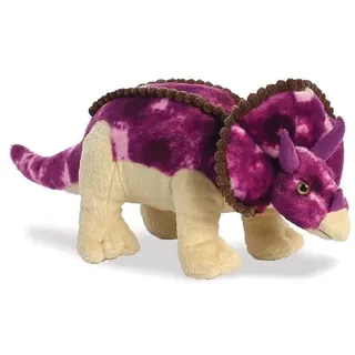 Aurora 32117 - Dinosaurier Triceratops, stehend, violett/beige, 33 cm