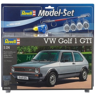 Revell® Modellbausatz Model-Set VW Golf 1 GTI, Maßstab 1:24, (Set), Made in Europe grau